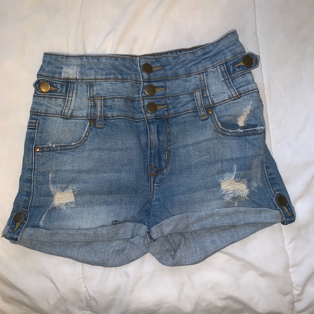 Eunina high rise jean shorts